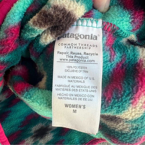 Patagonia Synchilla Aztec Multicolor Pullover Snap T Fleece - Picture 7 of 9